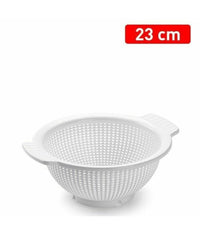 Scolapasta Colino Setaccio Rotondo In Plastica Bianca Diametro 23 Cm Cucina         