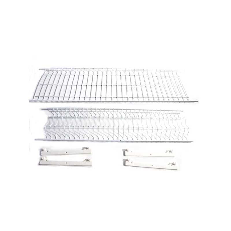 Scolapiatti Acciaio Plasticato cm 76X23