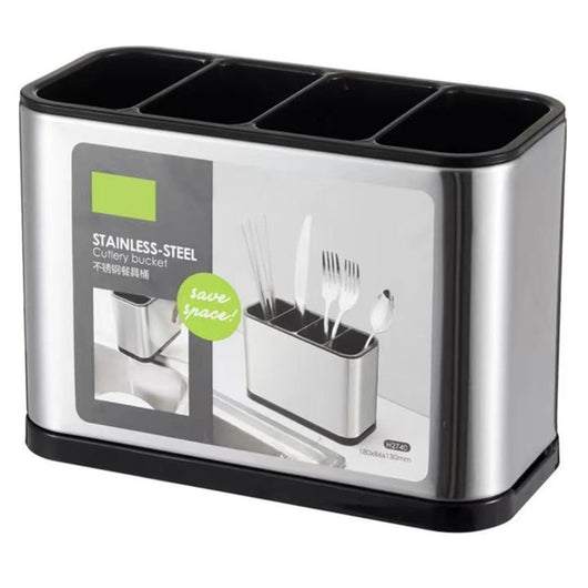 Trade Shop - Scolaposate In Acciaio Per Organizzare Utensili Da Cucina Portaposate Design Moderno -