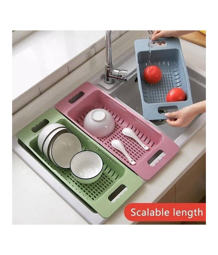 Scolatutto Allungabile Regolabile Scola Piatti Gocciolatoio Accessorio Da Cucina         