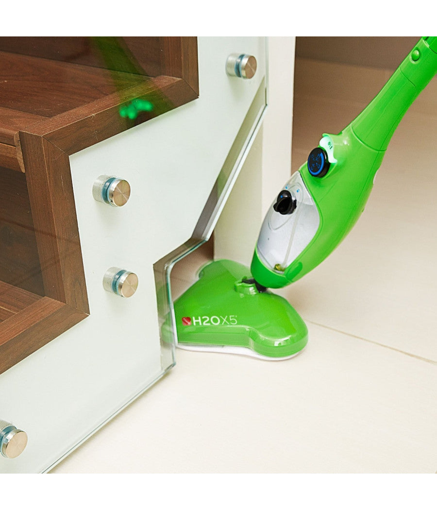 Scopa Elettrica A Vapore X5 Steam Mop Lava Pavimenti Tappezzeria Tappeti         