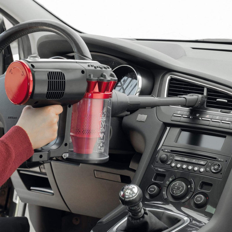 Scopa Elettrica con Filo 600W - Tecnologia Ciclonica - 2 Spazzole - Senza Sacco