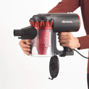 Scopa Elettrica con Filo 600W - Tecnologia Ciclonica - 2 Spazzole - Senza Sacco