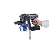 Scopa Elettrica Senza Fili - 3 Livelli di Filtrazione - Batteria Li-Ion 2200 mAh - Blu