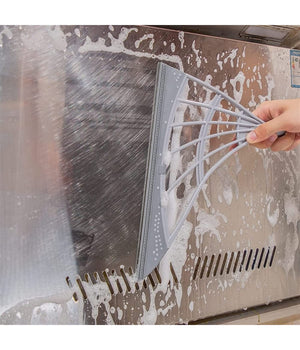 Scopa Pieghevole 2 In 1 Tergivetro Mop In Silicone Spazza E Lava Pavimenti Vetri         