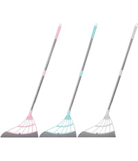 Scopa Pieghevole 2 In 1 Tergivetro Mop In Silicone Spazza E Lava Pavimenti Vetri         