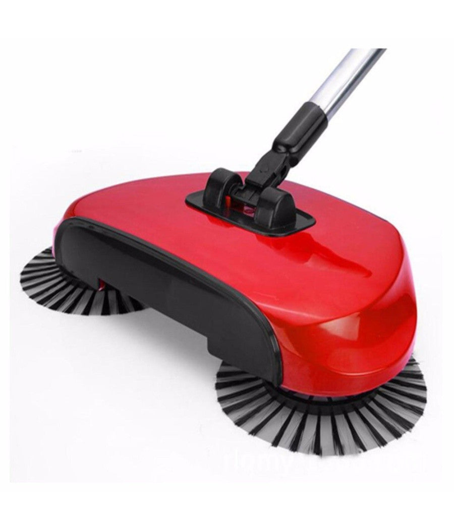 Scopa Rotante 360° Con Setole Rotanti Microfibra Aspirapolvere Sweep Drag Spazza         