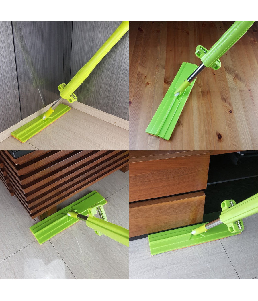 Scopa Strizza Sweep Mop Lava E Asciuga Pavimenti Parquet Marmo Panno Microfibra         