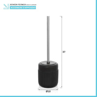 Scopino bagno da appoggio nero in ceramica Cup