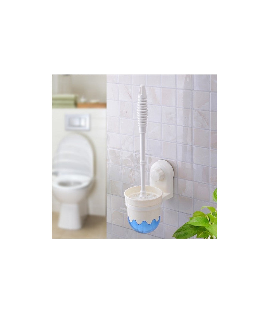 Scopino Con Porta Scopino A Parete Con Attacco A Ventosa Accessori Per Bagno         