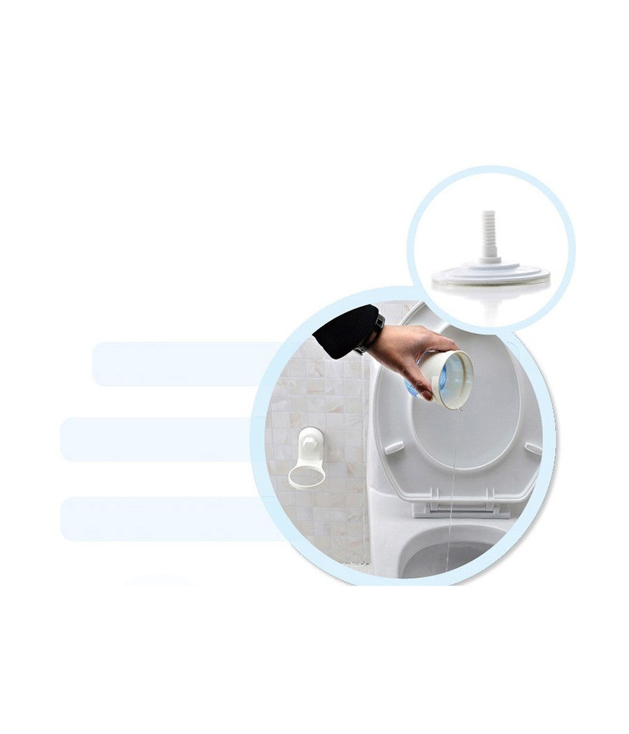 Scopino Con Porta Scopino A Parete Con Attacco A Ventosa Accessori Per Bagno         