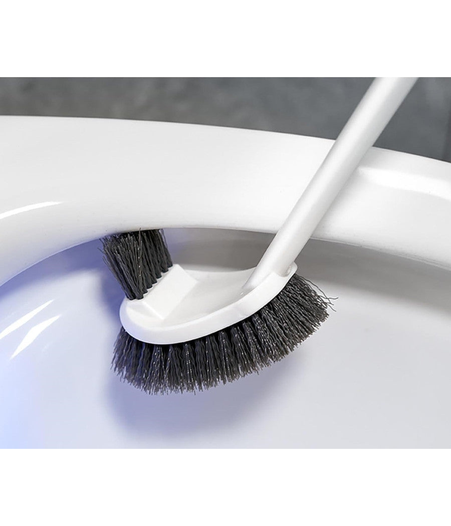 Scopino Per Wc Doppio Lato Strumento Pulizia Bagno Con Manico Lungo 48 Cm 87618         