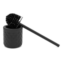 Scopino wc nero da appoggio in ceramica Cristal