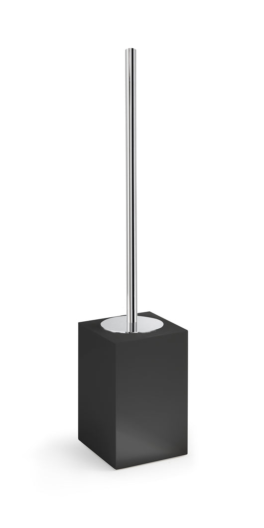 Scopino WC d'appoggio con ciuffo in setole in resina e sabbia SF33 Gedy serie SOFIA Nero Opaco