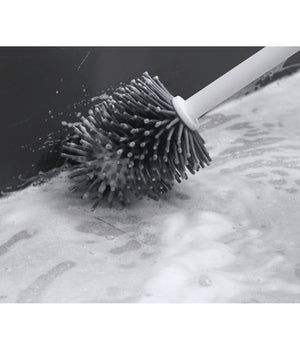 Scopino Wc Setole In Silicone Plastica Spazzola Ricambio Pulizia Profonda 87619         