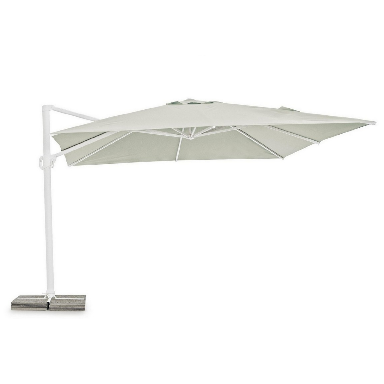 Ombrellone In Alluminio 4x4 Mt BIZZOTTO EDEN Bianco Da Esterno