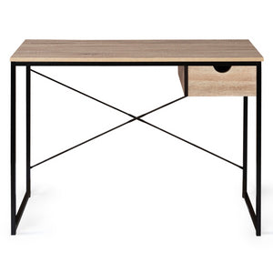 IDMarket - Scrivania a 1 cassetto laterale, design industriale DETROIT