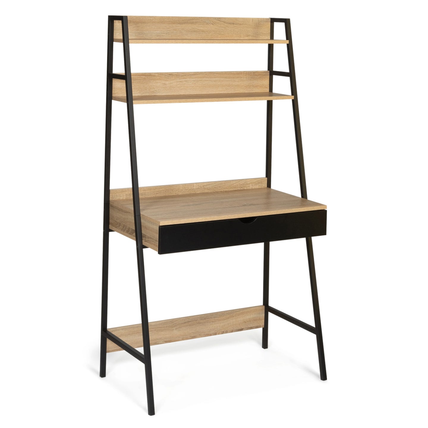 IDMarket - Scrivania a ripiani di design industriale BOSTON