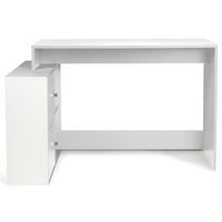 IDMarket - Scrivania angolare a forma di L in legno bianco BOB