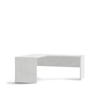 Scrivania Angolare Sx L180 In Kit Ossido Bianco cm 180x169x76h - Sarmog