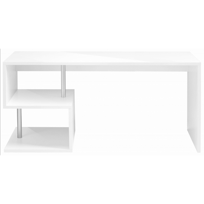 Scrivania Esse 180 – 180x77,5x60 – Bianco Lucido