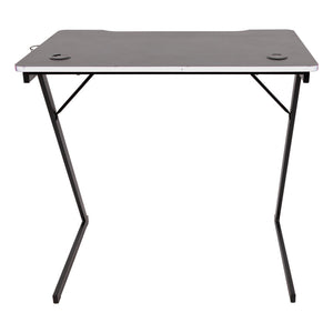 Scrivania Gaming Flame Nera/bianca 80x50x75