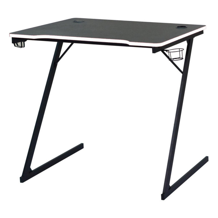 Scrivania Gaming Flame Nera/bianca 80x50x75