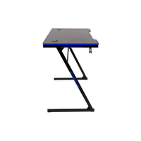 Scrivania Gaming Flame Nera/blu 80x50x75