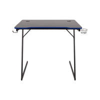 Scrivania Gaming Flame Nera/blu 80x50x75