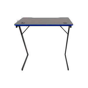 Scrivania Gaming Flame Nera/blu 80x50x75