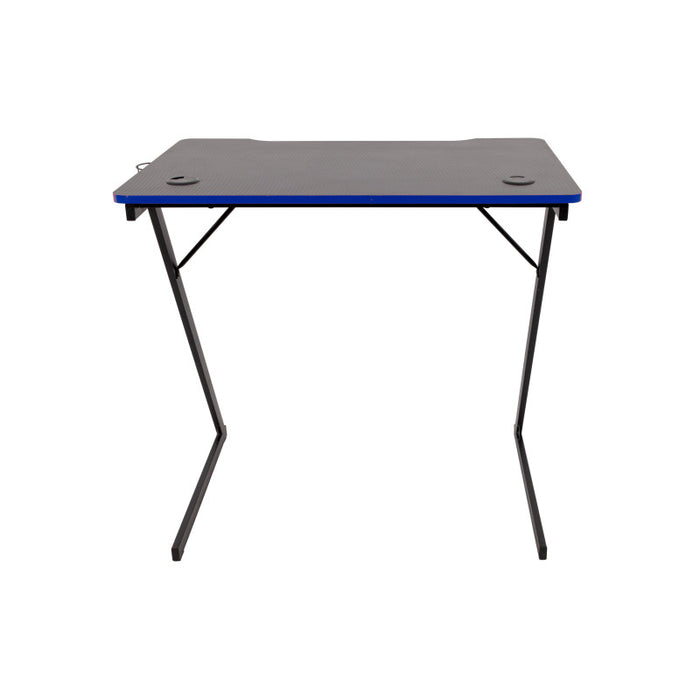 Scrivania Gaming Flame Nera/blu 80x50x75