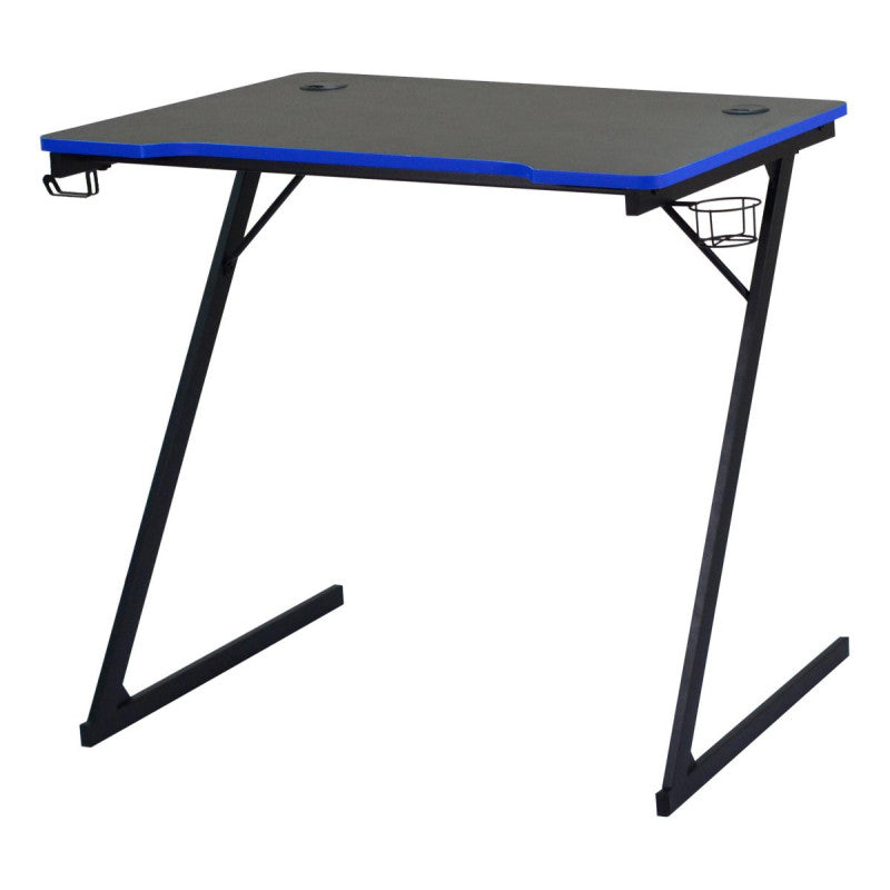 Scrivania Gaming Flame Nera/blu 80x50x75