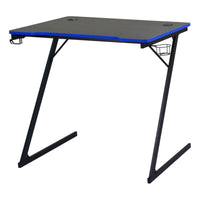 Scrivania Gaming Flame Nera/blu 80x50x75