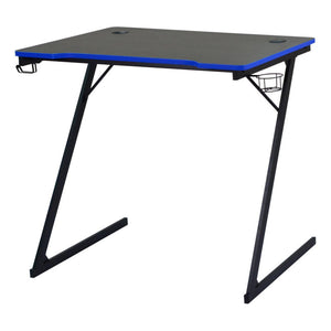 Scrivania Gaming Flame Nera/blu 80x50x75