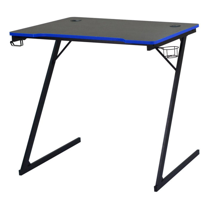 Scrivania Gaming Flame Nera/blu 80x50x75