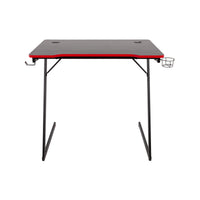 Scrivania Gaming Flame Nera/rossa 80x50x75