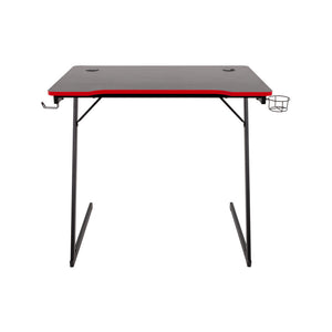 Scrivania Gaming Flame Nera/rossa 80x50x75