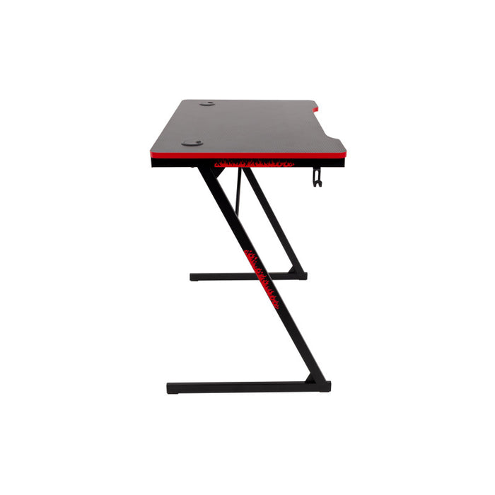 Scrivania Gaming Flame Nera/rossa 80x50x75