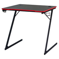 Scrivania Gaming Flame Nera/rossa 80x50x75