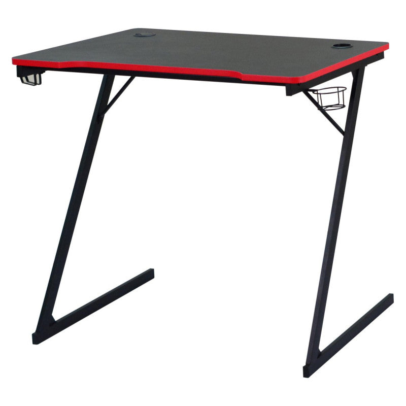 Scrivania Gaming Flame Nera/rossa 80x50x75