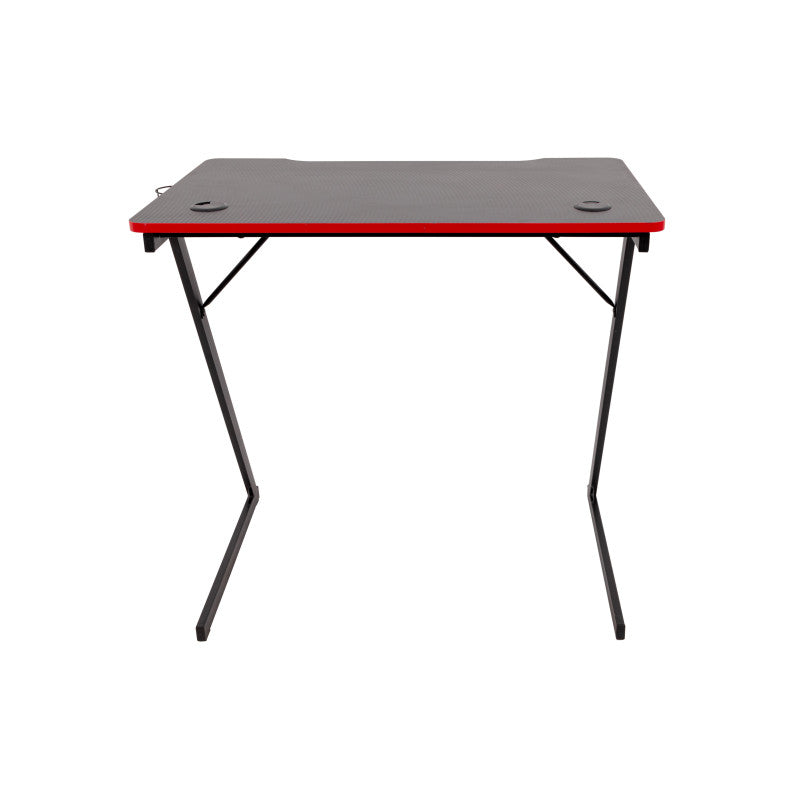 Scrivania Gaming Flame Nera/rossa 80x50x75