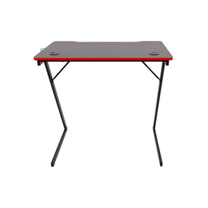 Scrivania Gaming Flame Nera/rossa 80x50x75