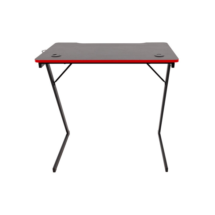 Scrivania Gaming Flame Nera/rossa 80x50x75