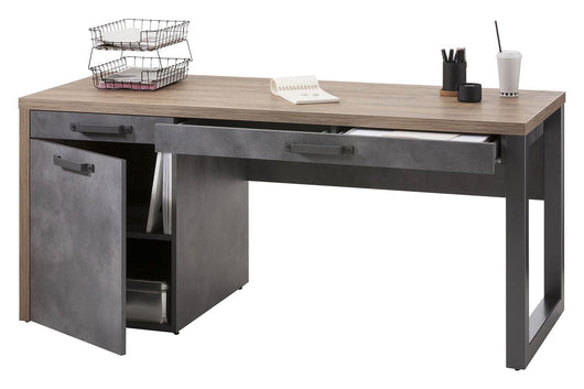 Scrivania Industry in finitura Rovere e Grigio smoke ZCMBS476ZZ