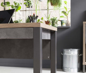 Scrivania Industry in finitura Rovere e Grigio smoke ZCMBS476ZZ