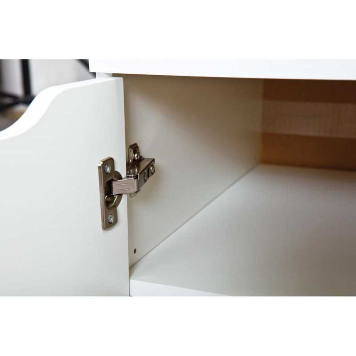 Scrivania Inter Link con cassetti laminato bianco