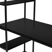 IDMarket - Scrivania libreria nera di design industriale DELSON