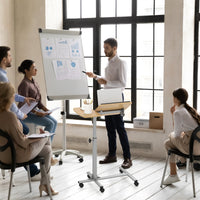 Scrivania regolabile carrello con angolo e altezza regolabiliper computer, Scrivania a forma di C con ruote con freno Naturale-Tavolini per laptop