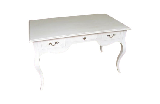 Scrivania legno 3 cassetti laccato bianco opaco l.150 x p.75 h.80 - Mobili 2G