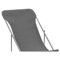 Trade Shop - Sdraio Sedia Da Spiaggia Mare Campeggio Giardino Esterno 281003 Pieghevole 52x76x91cm - Grigio       